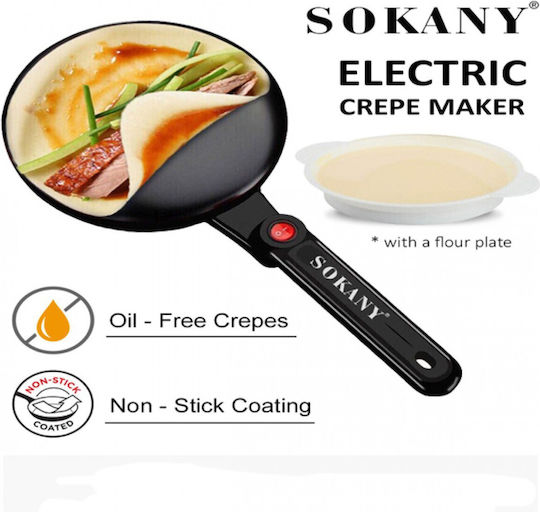 Sokany SK-901 Crepe Maker 20cm Black 650W
