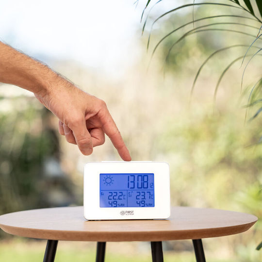 First Austria FA-2461-6-WI Drahtlos Wetterstation Digital Weiß