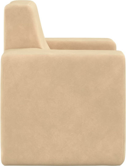 Beige Kids Armchair 52x39x50cm