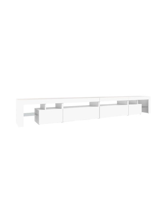 TV-Ständer mit LED-Beleuchtung Weiß M290xT36.5xH40cm