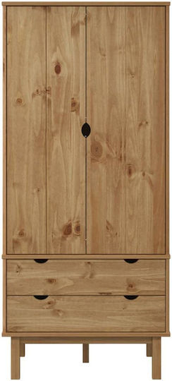 Ușă dublă Dulap de Haine 76.5x53x172cm