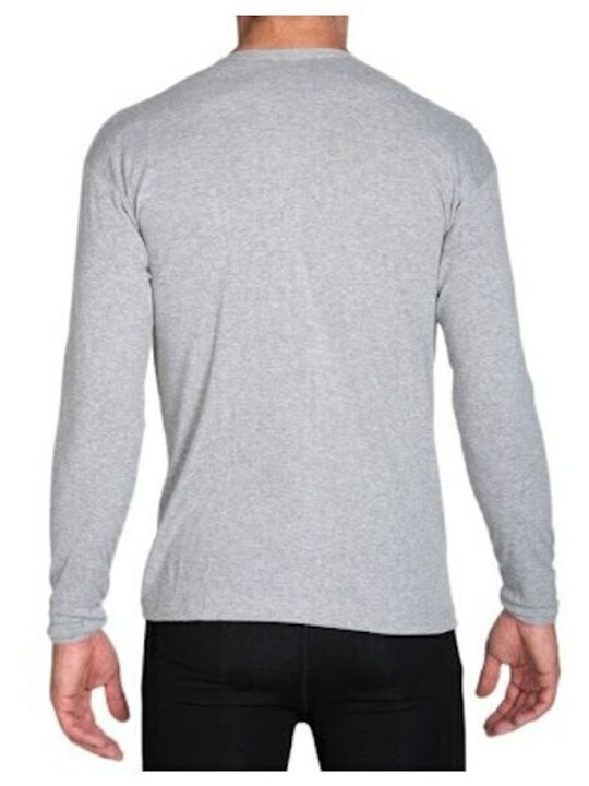 Men's Undershirt Long-sleeved in Gray Color