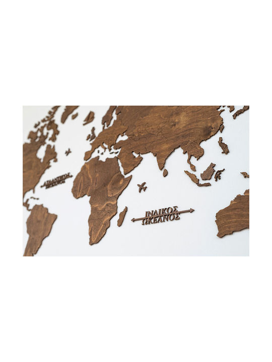 Decorative Wall Decor made of Wooden World Map 115x65cm 1pcs
