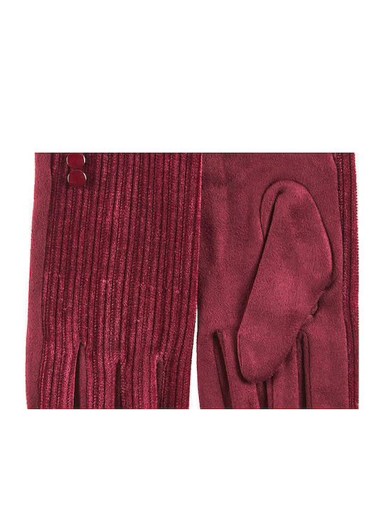 Burgundisch Handschuhe Berührung