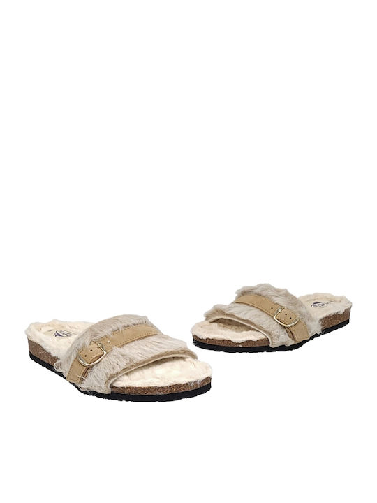 Winter Women's Slippers Beige