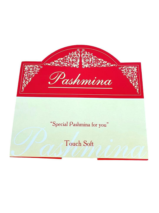 Γυναικεία Πασμίνα Κόκκινη Βισσυνί 90% Κασμίρι και 10% Μετάξι Νο9 Women's Pashmina Cherry Red High Quality 90% Kashmir and 10% Silk 140x80 cm
