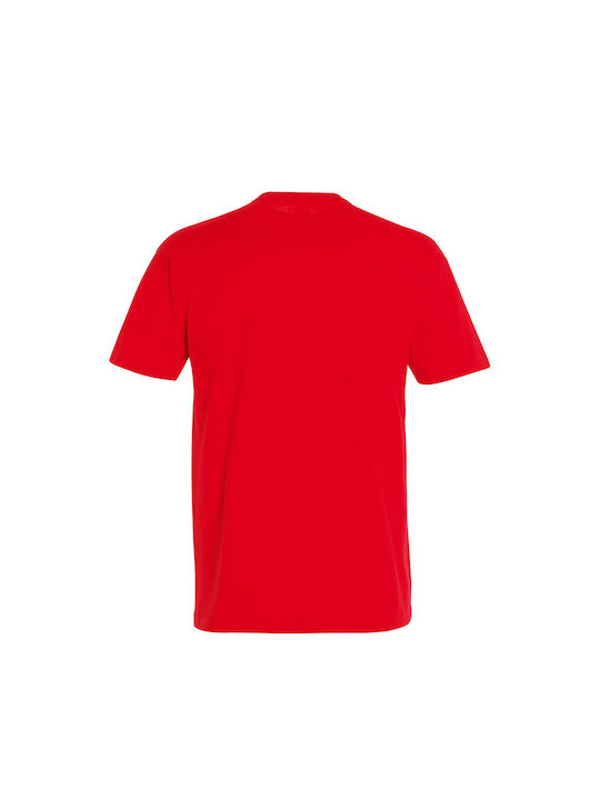 Tshirt Unisex "Freude am Fußball, bekannte Vergnügen", rot