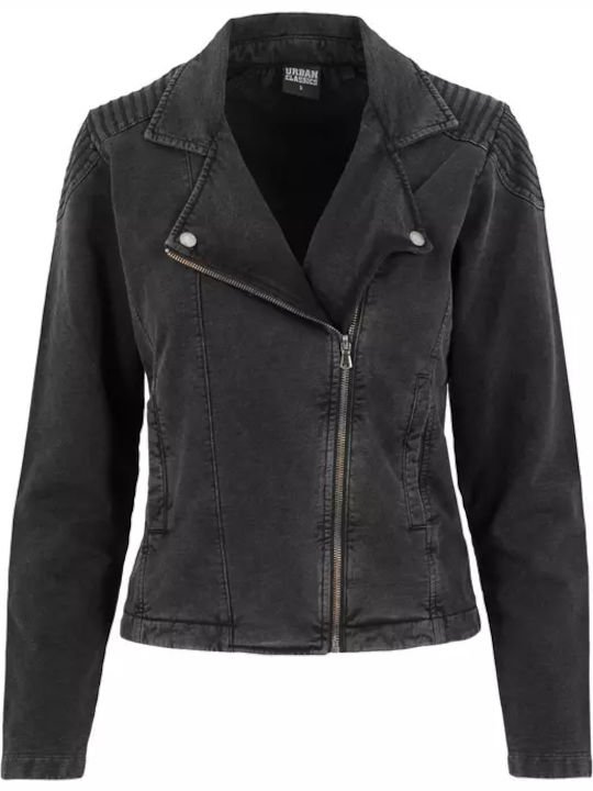 Damen Bikerjacke Schwarz