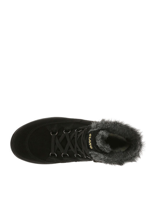 Venere Wildleder Damenstiefel Schwarz