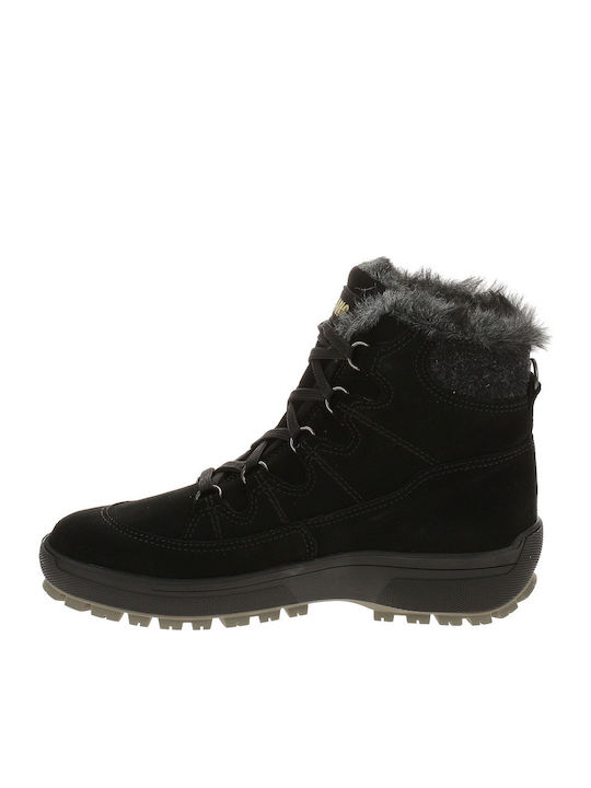Venere Wildleder Damenstiefel Schwarz
