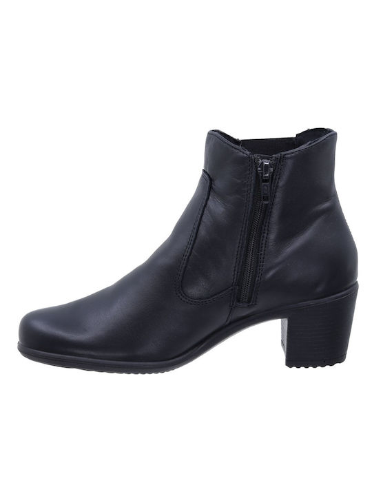 Imac Leather Women's Ankle Boots Black