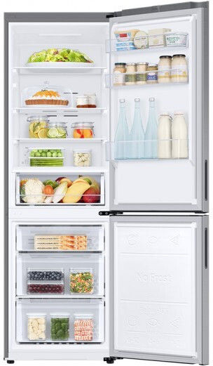 Samsung Ψυγειοκαταψύκτης 344lt NoFrost Υ185.3xΠ59.5xΒ65.8εκ. Inox RB33B610ESA/EF