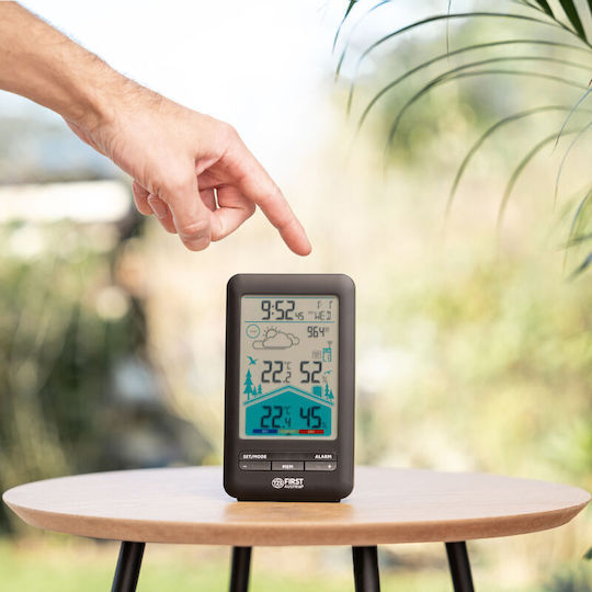 First Austria FA-2461-7 Wireless Digital Weather Station Wall Mounted Black