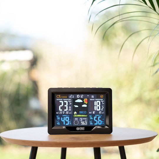 First Austria FA-2461-8 Wireless Digital Weather Station Wall Mounted Black