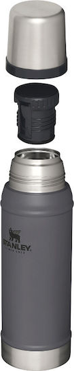 Stanley Classic Legendary Μπουκάλι Θερμός Ανοξείδωτο BPA Free 750ml Charcoal με Καπάκι-Κύπελλο