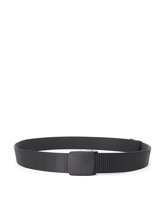 Men's Belt Fabric Webbing Belt Black