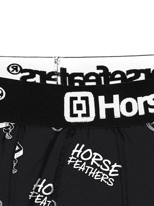 Horsefeathers Men's Boxer Black with Patterns