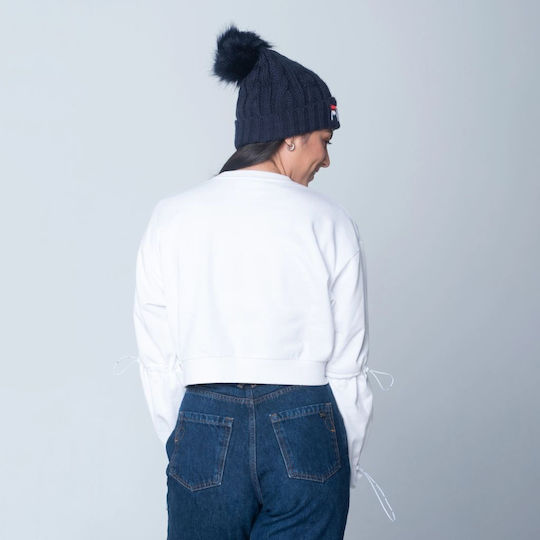 Pom Pom Beanie Ανδρικός Σκούφος Πλεκτός σε Navy Μπλε χρώμα