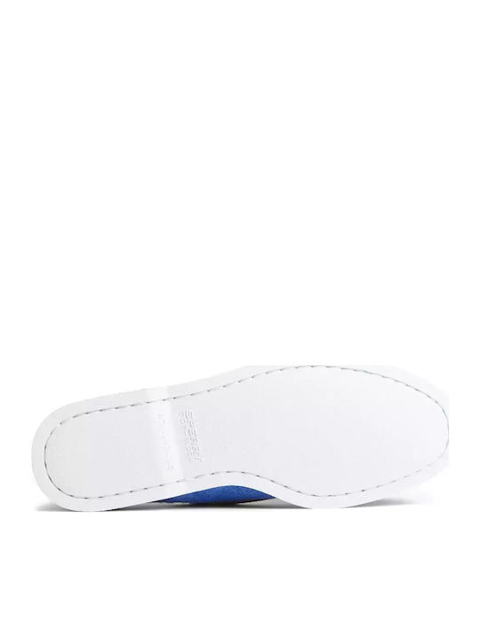 STS24215 Men's Suede Boat Shoes Blue