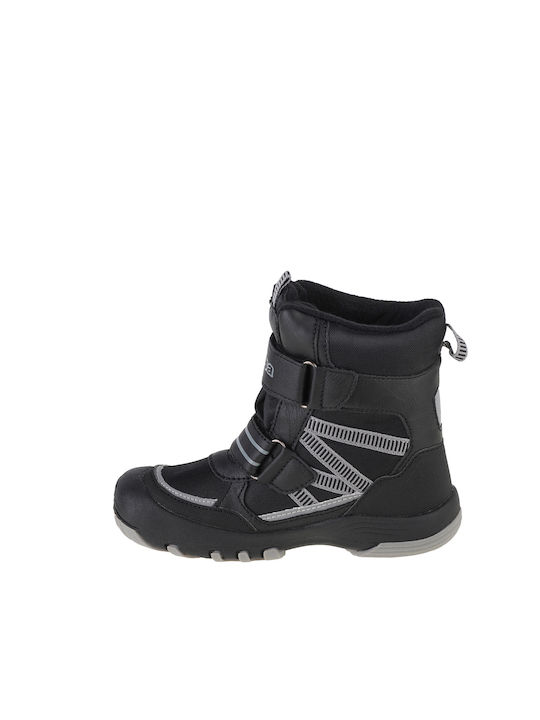 Kappa Blackpool Tex Kids Boots with Hoop & Loop Closure Black