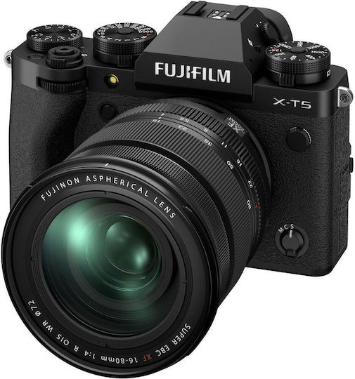 Fujifilm X-T5 Spiegellose Kamera Kit (XF 16-80mm F4 R OIS WR) Schwarz