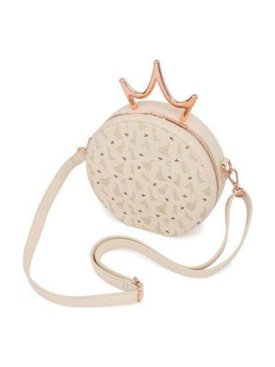 Loungefly Ultimate Princess Metal Crown Geantă pentru Copii de umar Bej 19bucx6bucx20buccm.