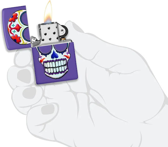 Zippo Αντιανεμικός Αναπτήρας Φλόγας Sugar Skull Design