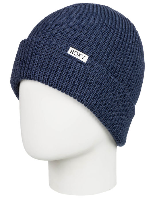 Island Fox Kids Beanie Knitted Navy Blue