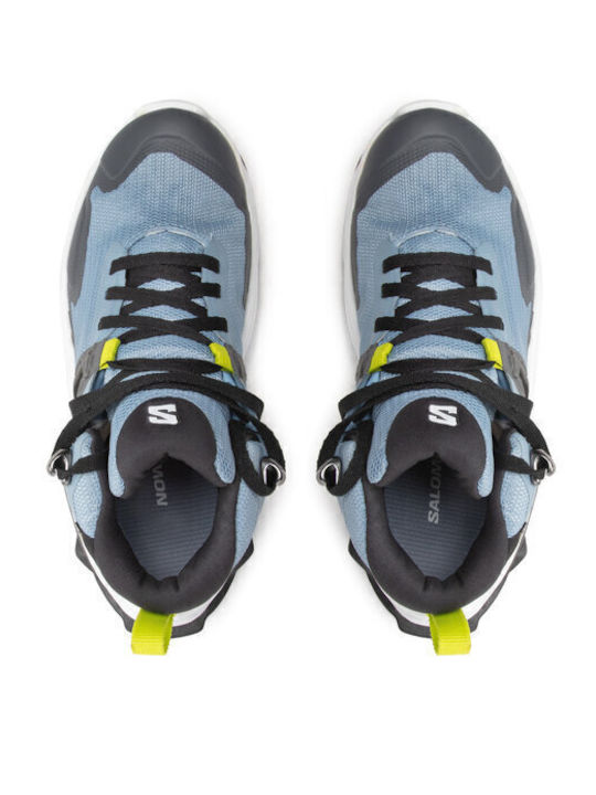 Kids Hiking Shoes X Raise Mid Gtx Blue