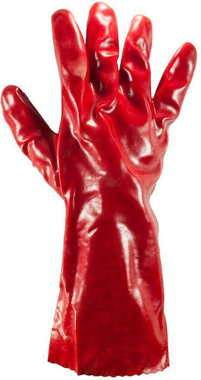 Cresman Gloves for Work Red PVC 1pcs