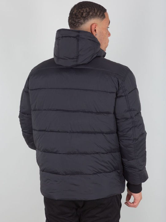 Alpha Industries Geacă pentru bărbați de iarnă Puffer Negru