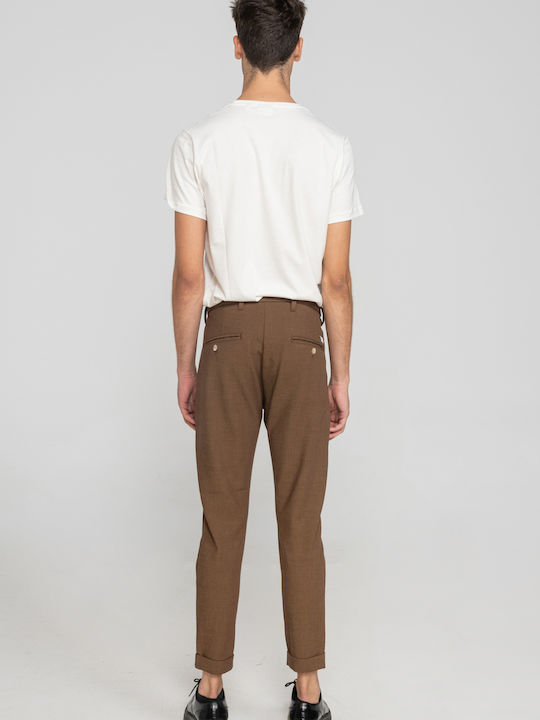 Premium Denim Ravenna Men's Trousers in Slim Fit Brown