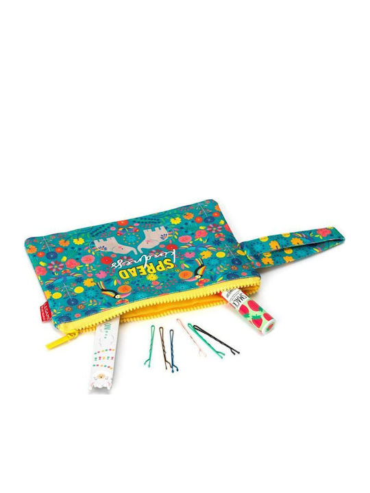 Legami Milano Elephant Kids Wallet with Zipper Green Legami Milano Elephant Kids Wallet with Zipper Green