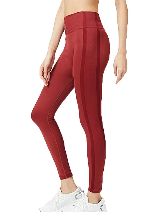 X Vogue Women's Long Legging High Waisted Red
