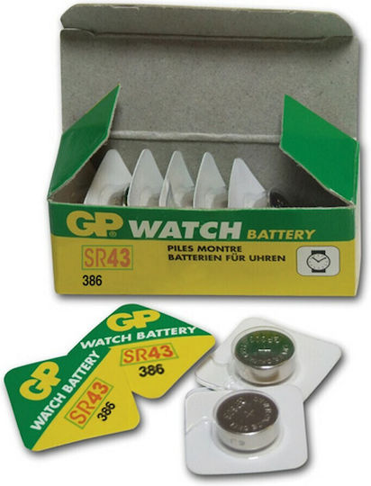 GP Batteries 386 Batterie Silber-Oxid für Uhren SR43 1.55V 1Stück