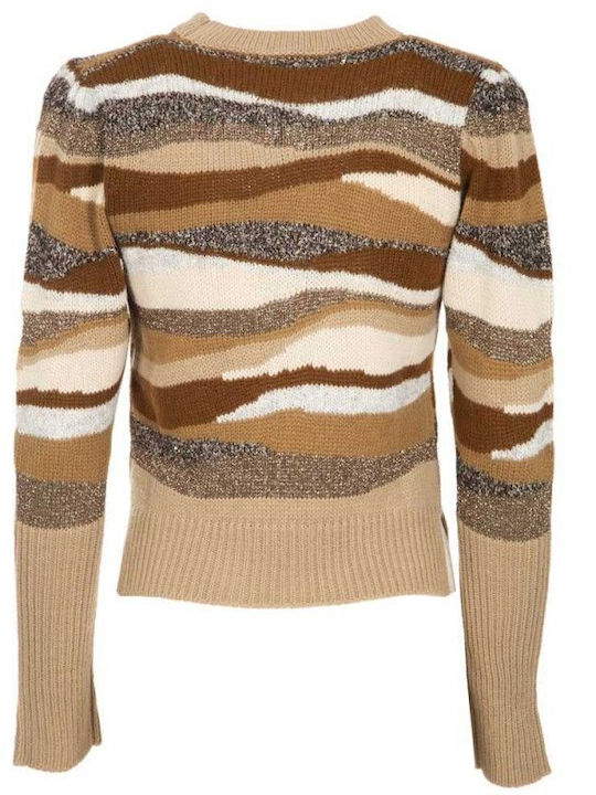 MARELLA FRIULI PRINTED KNITWEAR BEIGE/BROWN/TAN/TAN