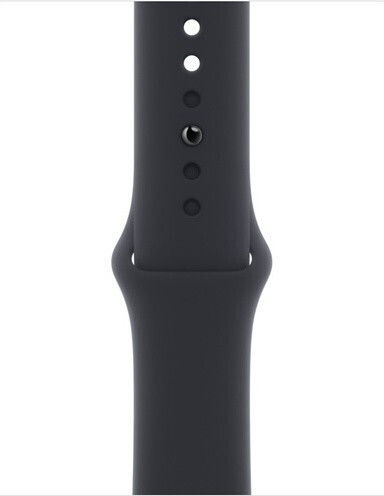 Apple Watch Series 8 Aluminium 45mm Waterproof with Heart Rate Monitor (Midnight with Midnight Sport Band)