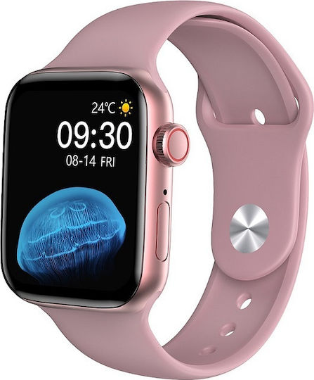 HW22 44mm Smartwatch with Heart Rate Monitor (Pink)