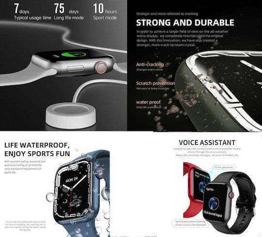 NO.1 N78 Smartwatch με Παλμογράφο (Ροζ)