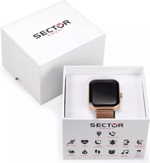 Sector S03 Smartwatch με Παλμογράφο (Ροζ Χρυσό)
