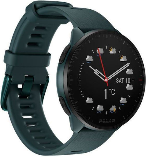 Polar Pacer 45mm Smartwatch with Heart Rate Monitor (Deep Teal)