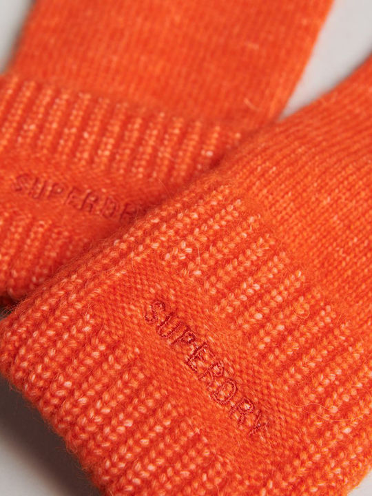 Flame Orange Женски Плетено Ръкавици