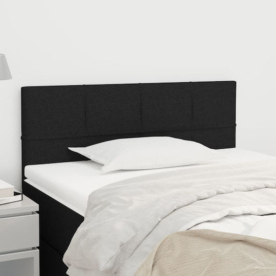 vidaXL Fabric Bed Headboard Black 90x88cm