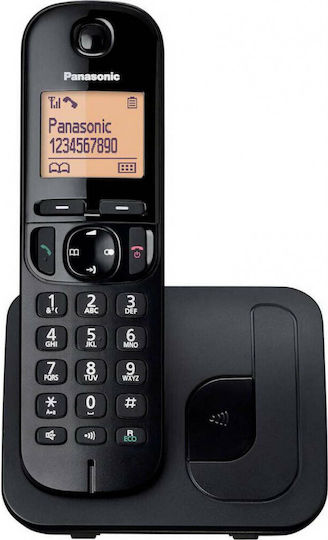 Panasonic KX-TGC250 Ασύρματο Τηλέφωνο με Ελληνικό Μενού Μαύρο