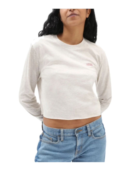 Vans Kids Crop Top Long Sleeve Ecru