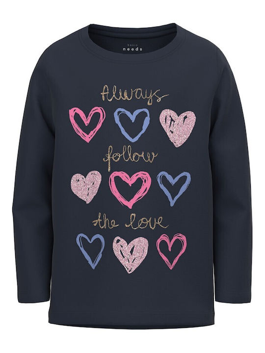 Name It Kids Blouse Long Sleeve Navy Blue