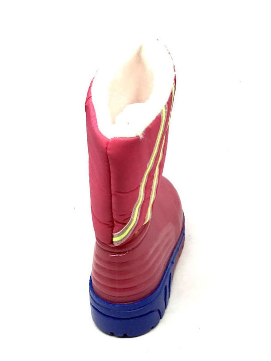 Kids Wellies with Internal Lining Fuchsia