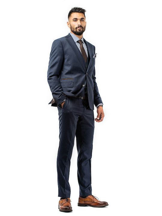 Fragosto Suit Wool - Navy