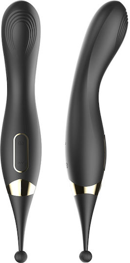 Ibiza G-Spot Interchangeable Clitoral Stimulator and Pulsation G-Spot Vibrator Black