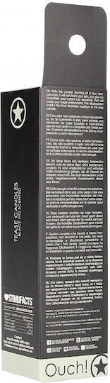 Shots Ouch Tease Candles Κερί Black 4τμχ